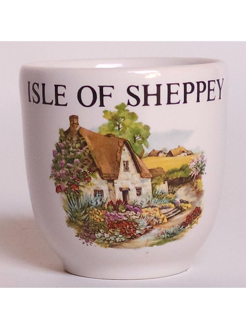 BEAUTIFUL ISLE OF SHEPPEY Shot Glass Cup Made in England Country Cottage